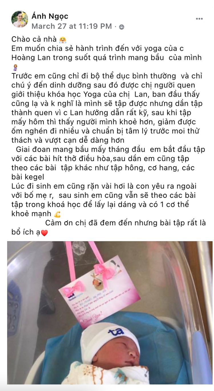 Chia sẻ của chị Ánh Ngọc - giảm ốm nghén, vượt cạn dễ dàng